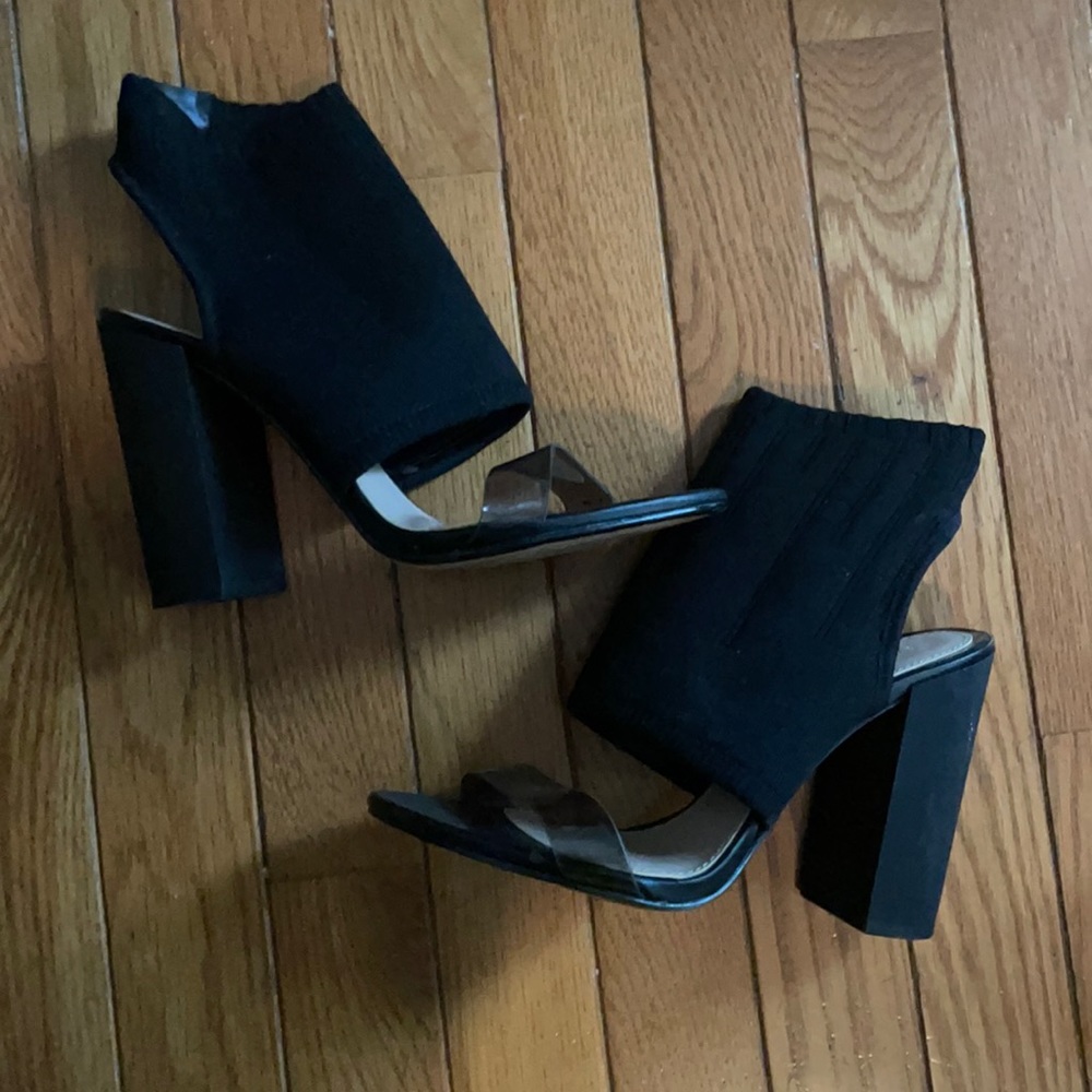 Zara Peep Toe Sock Boots